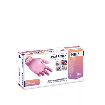   Egyszerhasználatos púdermentes ULTRAVÉKONY nitril kesztyű PINK - Reflexx N82 /PIERCINGES, MŰKÖRMÖS CSAJOK KEDVENCE/
