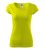 Női rövid ujjú póló, lime, 150 g/m²
