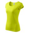 Női rövid ujjú póló, lime, 150 g/m²