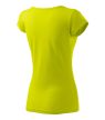 Női rövid ujjú póló, lime, 150 g/m²