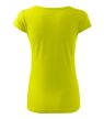 Női rövid ujjú póló, lime, 150 g/m²
