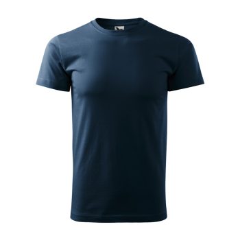 Férfi környakas póló, tengerészkék, 160 g/m2