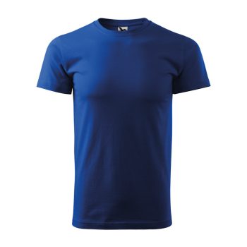 Férfi környakas póló, királykék, 160 g/m²