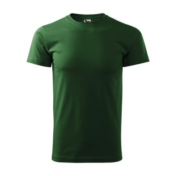 Férfi környakas póló, üvegzöld, 160 g/m²