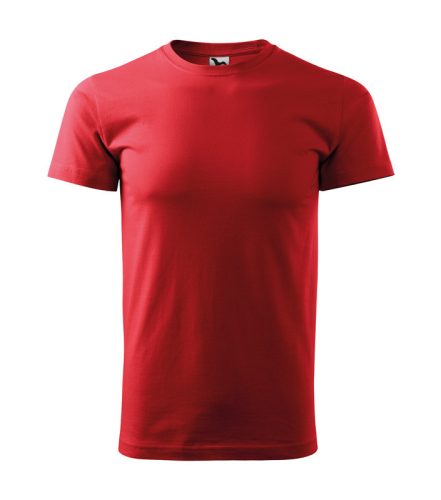 Férfi környakas póló, piros, 160 g/m²
