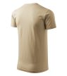 Férfi környakas póló, homok, 160 g/m²