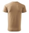 Férfi környakas póló, homok, 160 g/m²