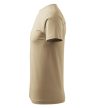 Férfi környakas póló, homok, 160 g/m²