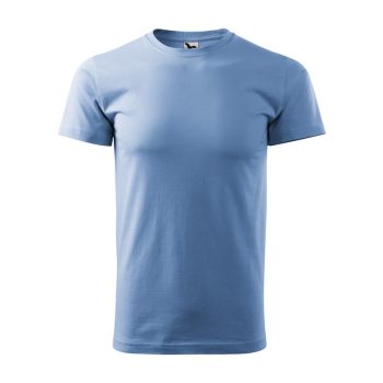 Férfi környakas póló, égszínkék, 160 g/m²