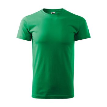 Férfi környakas póló, fűzöld, 160 g/m²