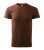 Férfi környakas póló, csokoládébarna, 160 g/m²
