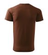 Férfi környakas póló, csokoládébarna, 160 g/m²