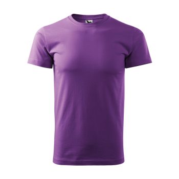 Férfi környakas póló, lila, 160 g/m²