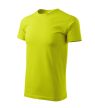 Férfi környakas póló, lime, 160 g/m²
