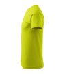 Férfi környakas póló, lime, 160 g/m²