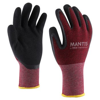   Pamut-spandex szerelőkesztyű hablatex tenyérmártással-MANTIS