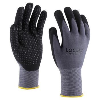   Nylon-spandex szerelőkesztyű mikro habnitril tenyérmártással-LOCUST