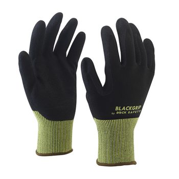   Nylon-spandex szerelőkesztyű habnitril tenyérmártással-BLACKGRIP